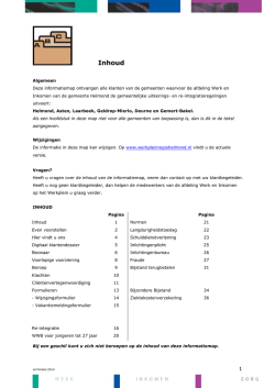 informatiemap - Werkplein Regio Helmond