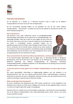 Interview Joop Goossens
