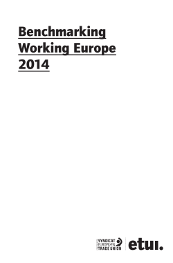 Benchmarking Working Europe 2014