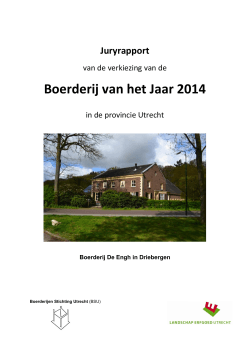 Juryrapport - Landschap Erfgoed Utrecht