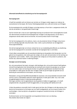 Herroepingsvoorwaarden
