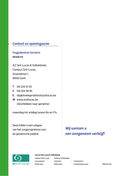 Wij wensen u een aangenaam verblijf! - AZ Sint
