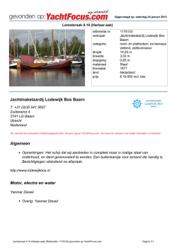 Jachtmakelaardij Lodewijk Bos Baarn Algemeen