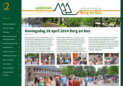 wijkblad 2014 - Berg en Bos
