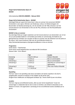 Informatiesheet BOS EN LOMMER