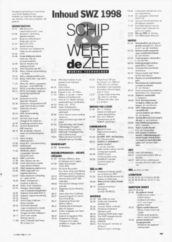 Inhoud SWZ1998 - SWZ Maritime