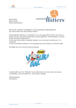 Het Mitterke 2014 - De Mitters Wespelaar