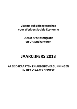 JAARCIJFERS 2013