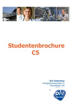 Studentenbrochure C5 - OLV Ziekenhuis Aalst