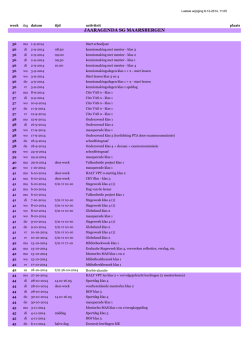 Jaaragenda 2014-2015