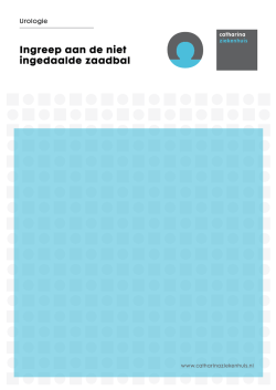 Ingreep aan de niet ingedaalde zaadbal