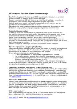 Informatie GGD 2014-2015 Eemland