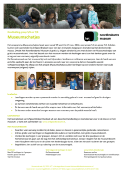informatie voor docenten - Het Noordbrabants Museum