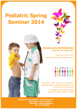 Pediatric Spring Seminar 2014