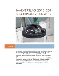 jaarplan en verslag BKL 2013-2015