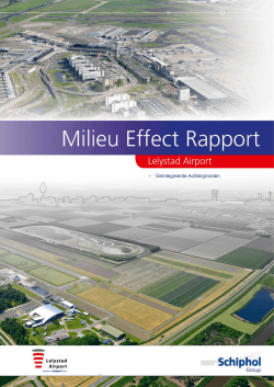 "Bijlage 3 Milieu Effect Rapport Lelystad Airport