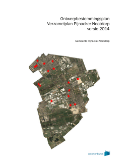 OBP verzamelplan 2014, Toelichting - Gemeente Pijnacker