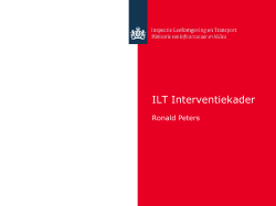 Presentatie ILT Interventiekader