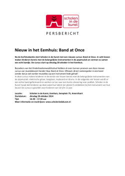 Nieuw in het Eemhuis: Band at Once