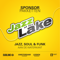 SPONSOR PAKKETTEN - Jazz at the Lake