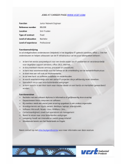 JOBS AT CAREER PAGE WWW.VCST.COM