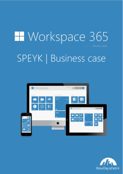 SPEYK | Business case