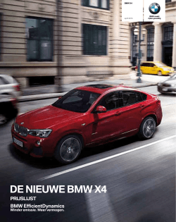 DE NIEUWE BMW X4