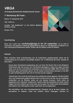 downloaden als PDF - VBGA Vereniging Buitenlands