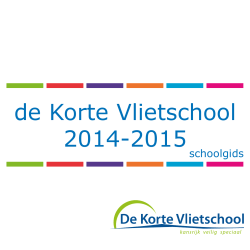 de Korte Vlietschool 2014-2015