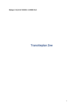 "Transitieplan Zvw" PDF document