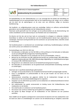 Het Veldwerkbureau B.V. Onderwerp en toepassingsgebied