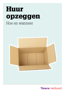 Huur opzeggen