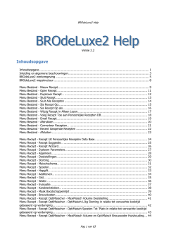 BROdeLuxe2 Help