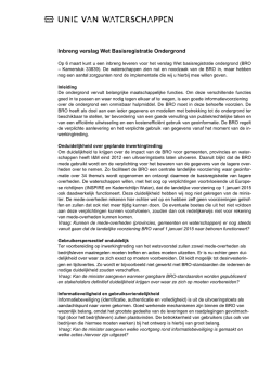 Inbreng verslag Wet basisregistratie ondergrond 2014