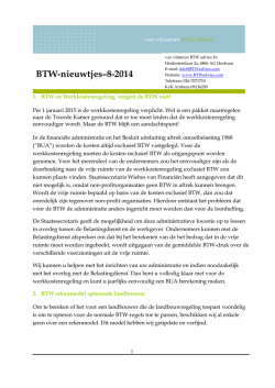 BTW nieuwtjes 2014 nr. 8