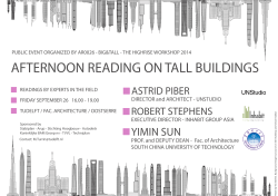AFTERNOON READING ON TALL BUILDINGS