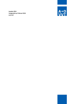 Download hier het Jaarplan - a+o-vvt
