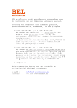 jobstudenten - BEL architecten
