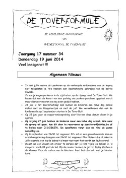 nummer 34, van 19 juni 2014