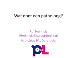 Robert Heinhuis "Wat doet een patholoog"