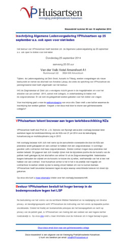Download Nieuwsbrief #90 &ndash; 10 september 2014