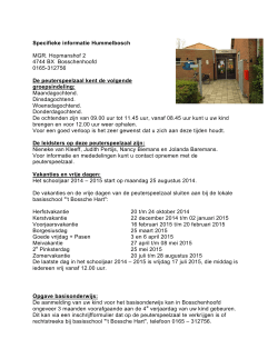Specifieke informatie Hummelbosch MGR. Hopmanshof 2 4744 BX