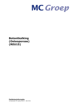 Botontkalking (Osteoporose) (REU15)