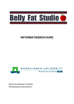 Belly Fat Studie - Voedingsonderzoek