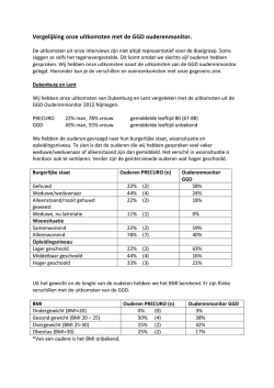Vergelijking onze uitkomsten met de GGD