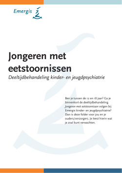 Jongeren met eetstoornissen &ndash; deeltijdbehandeling