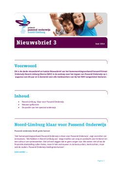 Nieuwsbrief 3
