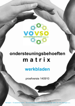 Ondersteuningsbehoeftenmatrix