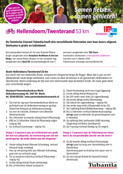 Hellendoorn/Twenterand 53 km
