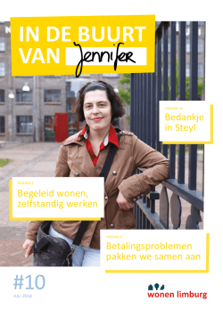 IN DE BUURT VAN - Wonen Limburg